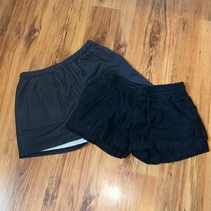 2 pairs of black shorts